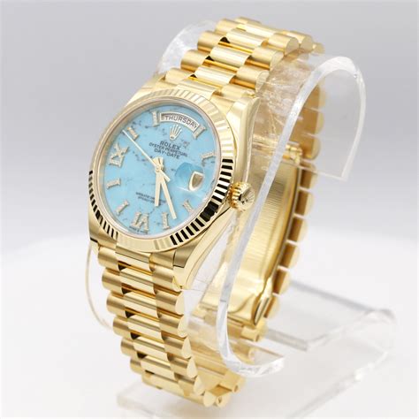 18ct yellow gold day date rolex|rolex day date 128238.